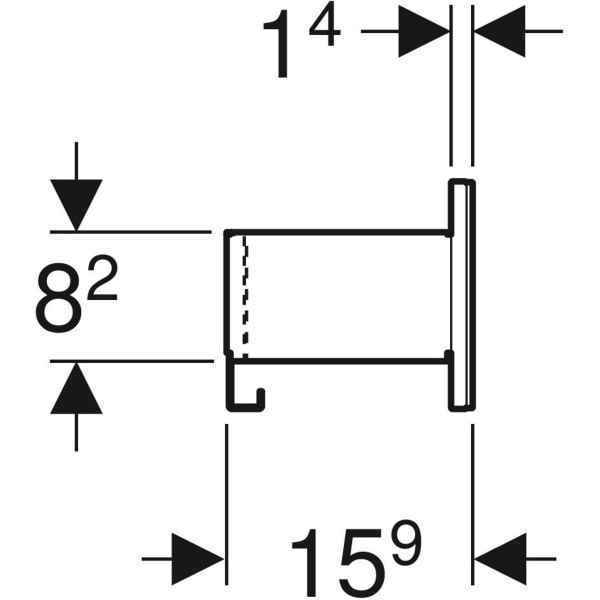 Настенная полка Geberit Acanto 500.617.JK.2