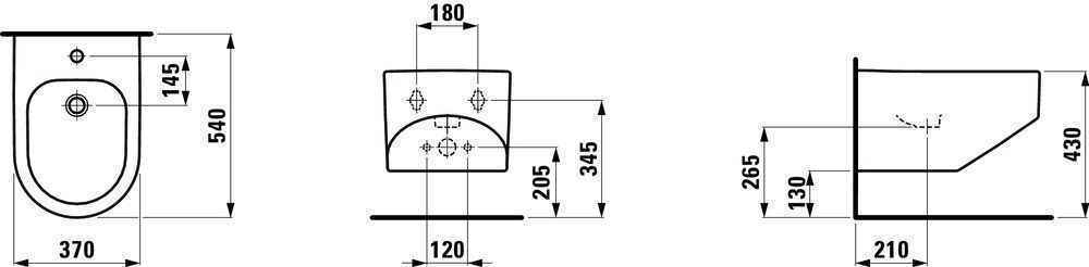 Біде підвісне Laufen  Sonar H8303414003021