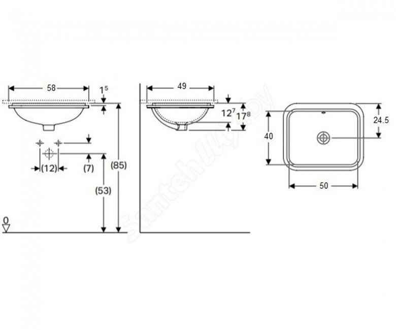 Умивальник Geberit Variform 500.765.01.2