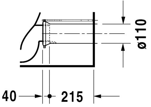 Унитаз напольный Duravit D-Code (комбинированный) 21180920002