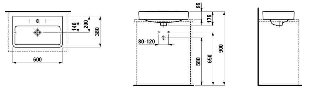 Умивальник Laufen PRO S H8129530001041