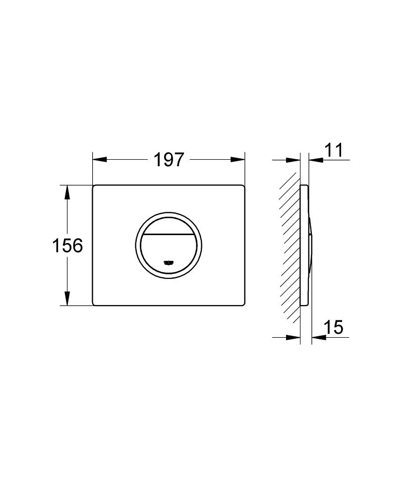 Кнопка для инсталляции Grohe Skate Cosmopolitan 38809000