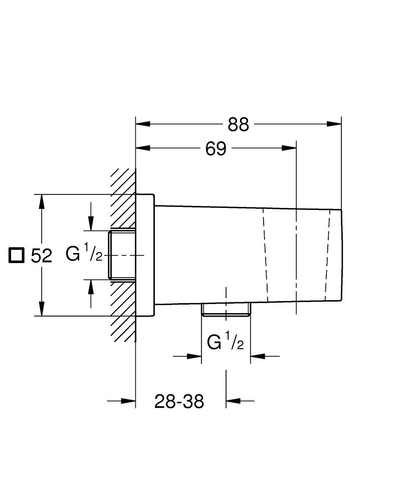 Шланговое подсоединение Grohe  26370AL0
