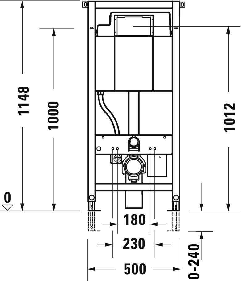 Інсталяція для унітазу Duravit WD1001000000