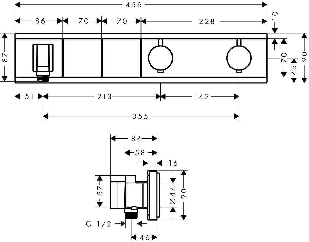 Термостат Hansgrohe RainSelect 15355000