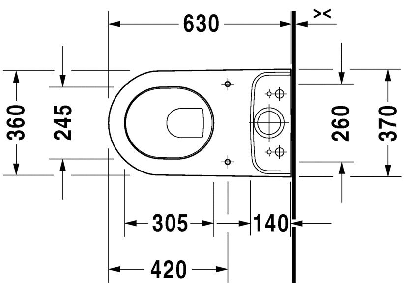 Унитаз напольный Duravit Darling New 2138092000