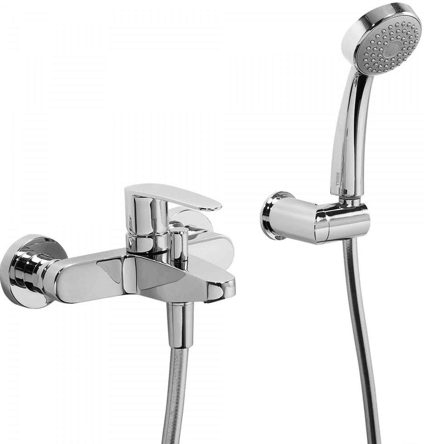 Набор: Змішувач з душовим набором Tres Flat 20417001