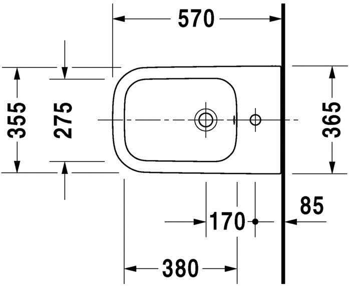 Біде підлогове Duravit Happy D.2 2267100000