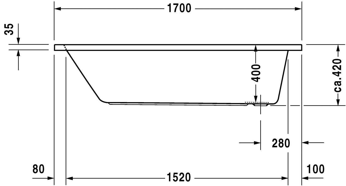 Ванна Duravit D-Code 700100000000000