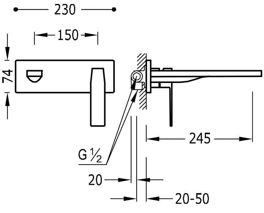Смесители на раковину Tres Slim 20220004NM