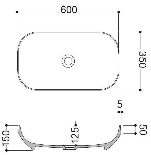 Раковина Decus AXA на стільницю 8530010 (розпродаж) 8530010