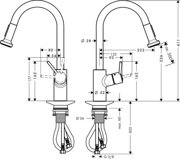Змішувач для кухні Talis M52 Hansgrohe 14877000