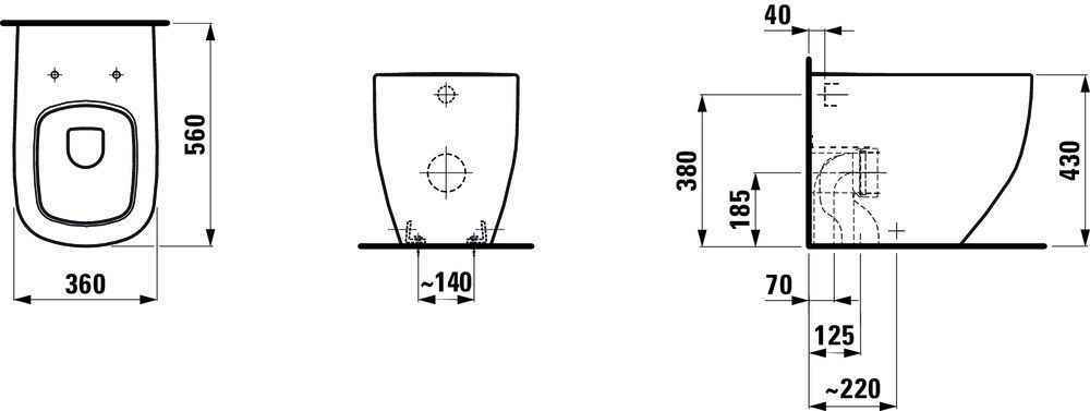 Унітаз підлоговий Laufen Palomba H8238060000001