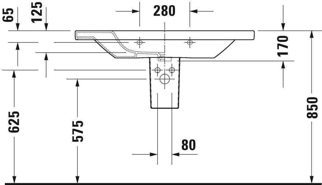 Умивальник Duravit DuraStyle 2320100000