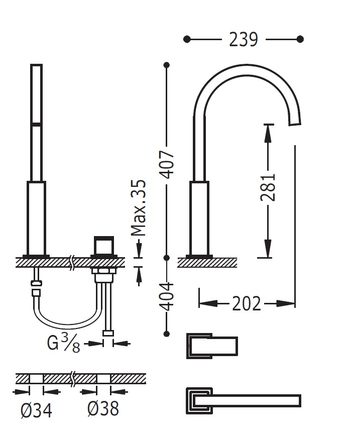 Змішувач для умивальника Hansgrohe Metris 00610504