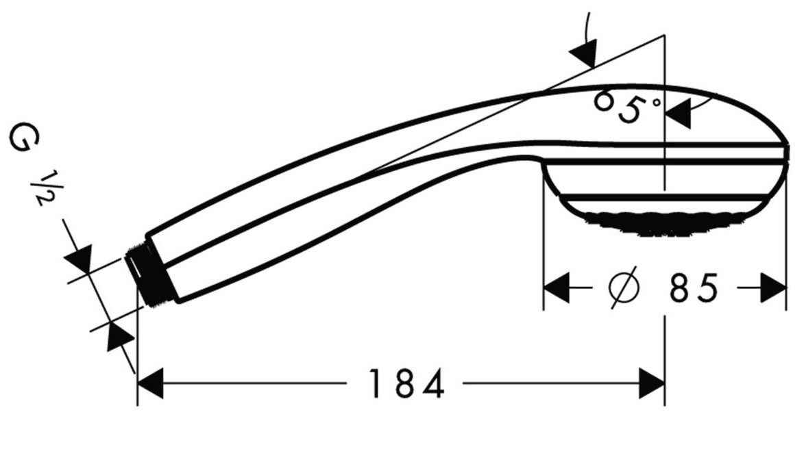 Ручний душ Hansgrohe Crometta Mono 85 1jet 28585000