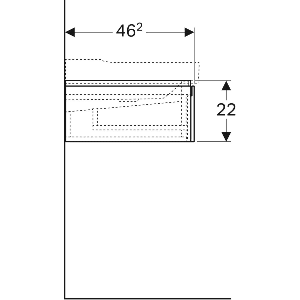 Шкафчик под умывальник Geberit XENO² 500.517.00.1