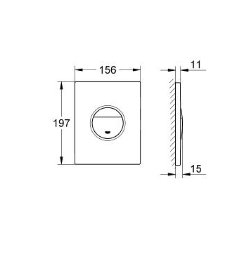 Кнопка для инсталляции Grohe Nova Cosmopolitan 38765000
