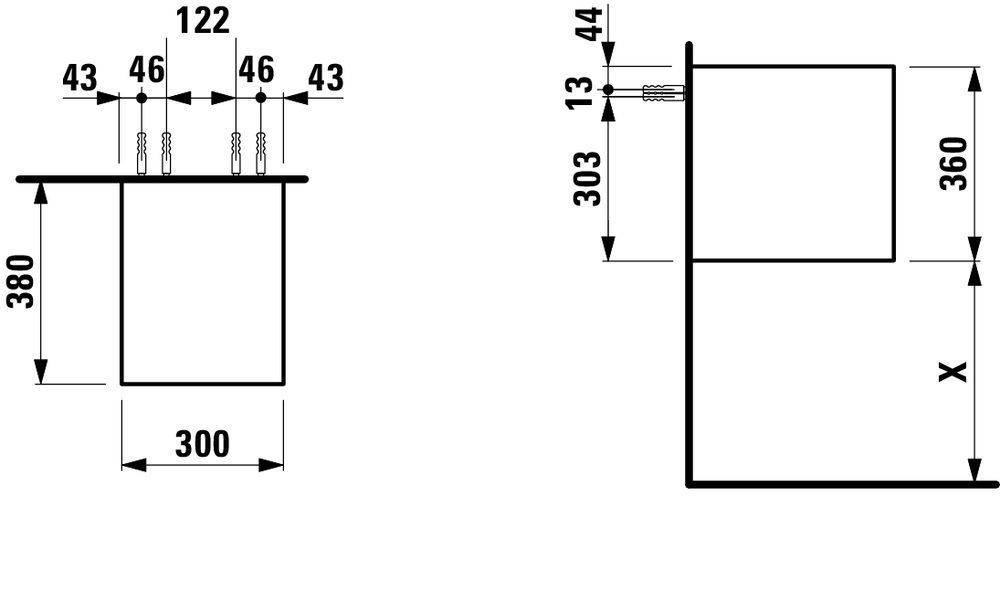 Тумба Laufen H4090001502501/H4091001502501 (Выставочный образец) H4090001502501/H4091001502501 (выставка)