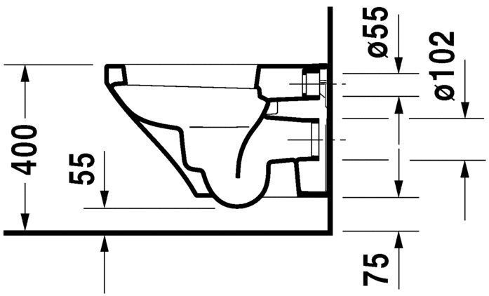 Унитаз подвесной Duravit DuraStyle 2536090000