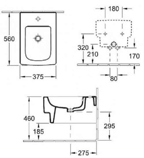 Біде підвісне Villeroy & Boch Memento 54280001