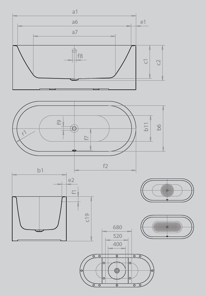 Ванна Meisterstuck Centro Duo Oval 1128 4040 0001