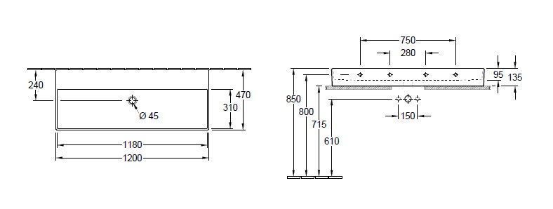 Раковина на столешницу Villeroy and Boch Memento 2.0 4A22CF01