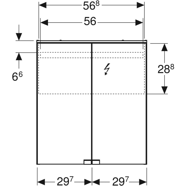 Дзеркальна шафа Geberit Option Basic 500.273.00.1