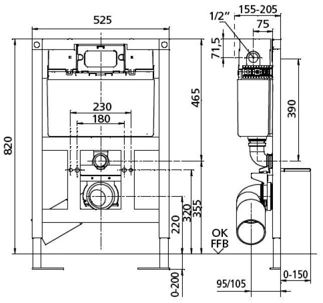 Инсталляция Ineo Sanit 90.703.00.T000