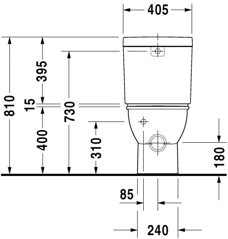 Унитаз напольный Duravit Darling New 2138092000
