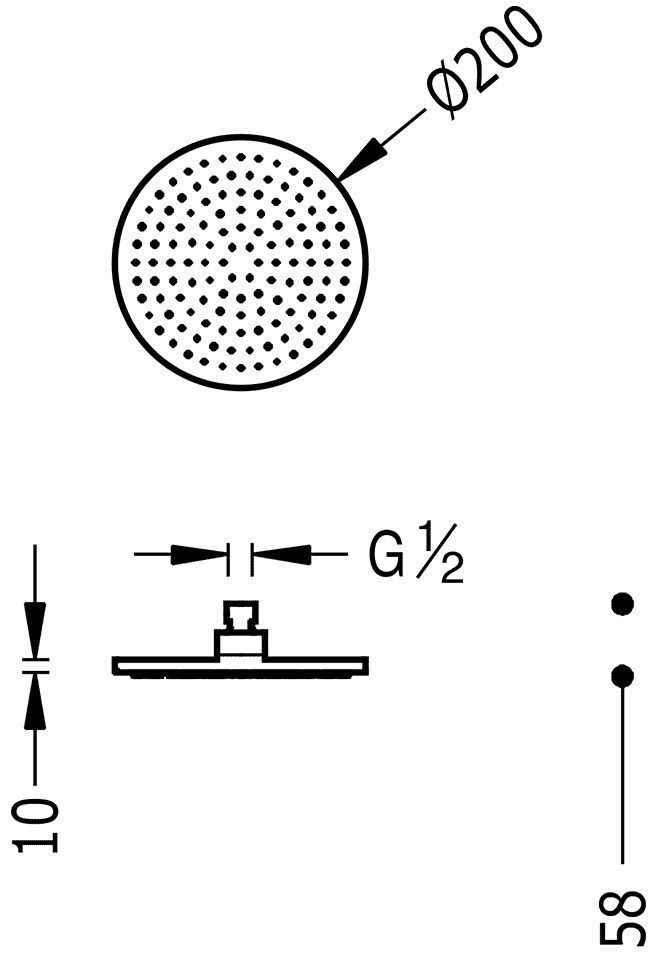 Верхній душ Tres 200 29963212