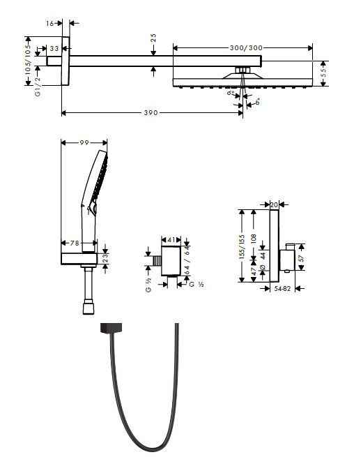 Душова система Hansgrohe Raindance E 27939670