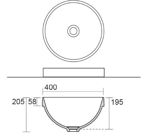 Раковина в столешницу DP AXA 8410001 (распродажа) 8410001