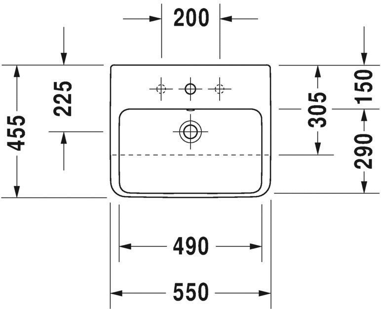 Раковина Duravit ME by Starck 0378550000