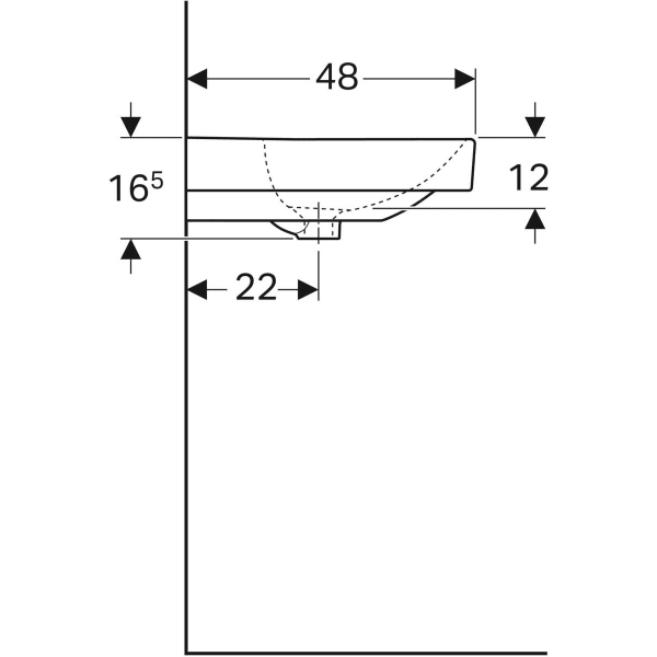 Дзеркальна шафа Geberit Option Basic 500.250.01.1