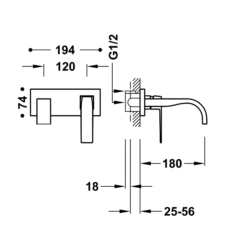 Смесители для раковины Tres Slim 20230013