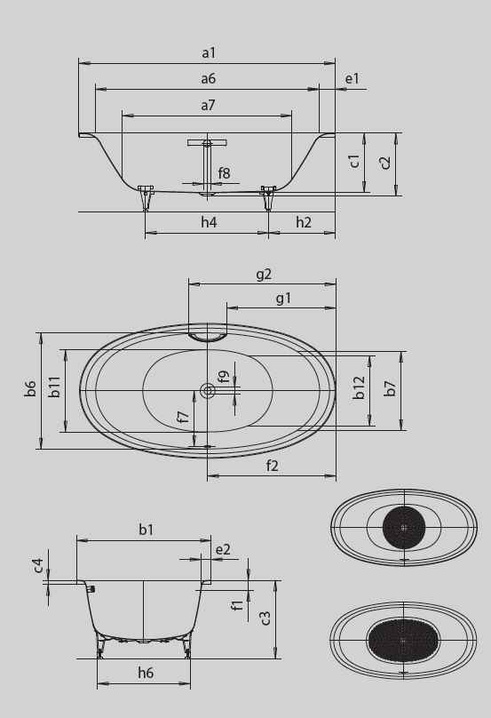Ванна Ellipso Duo Oval 2862 0001 0001