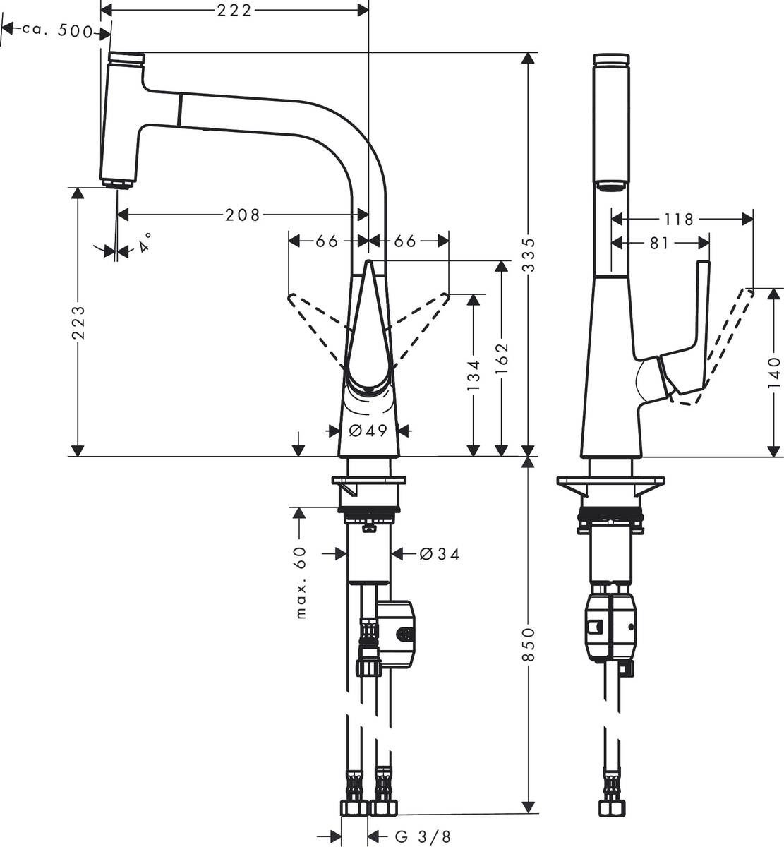 Смесители для кухни Talis Select M51 Hansgrohe 72822800