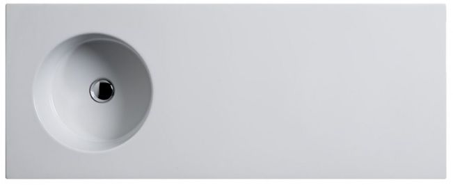 Skyland Раковина прямоугольная с крылом, встроенная в столешницу 120,5 x 48,5 см.