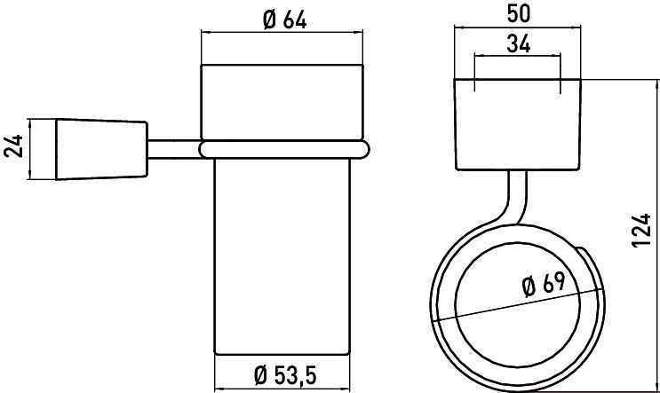 Стакан для зубних щіток Emco Logo 2