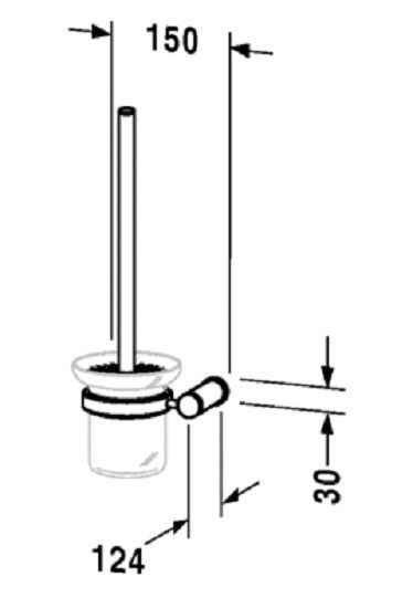Tуалетний "йоржик" в комплекті Duravit D-Code 0099271000