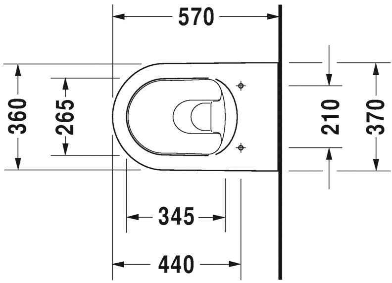 Унітаз підвісний Duravit ME by Starck 2528090000