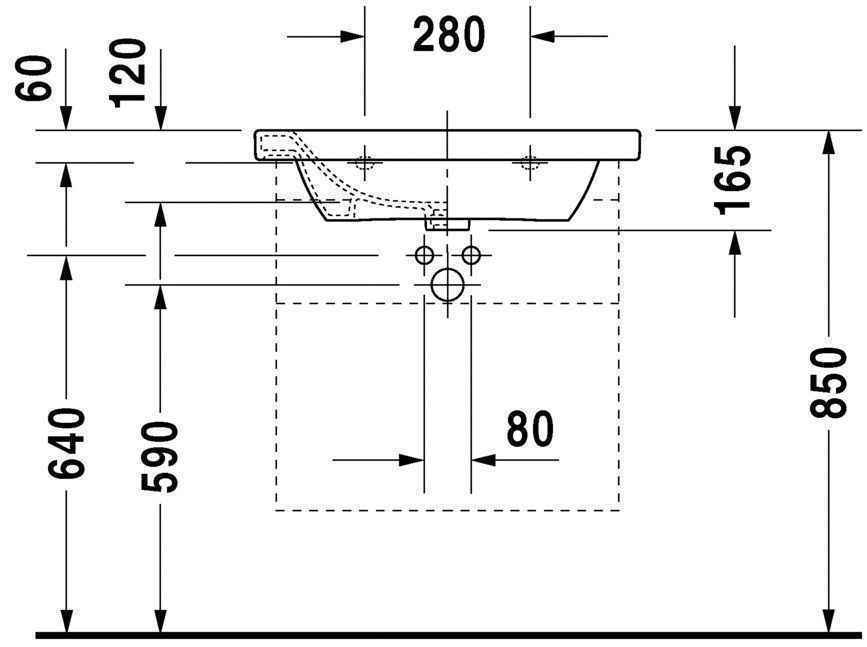 Умивальник Duravit DuraStyle 2320650000