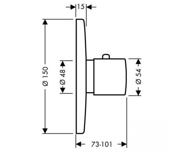 Термостат Hansgrohe Highflow 15715000