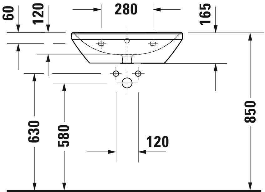 Умивальник Duravit D-Neo 2366600060
