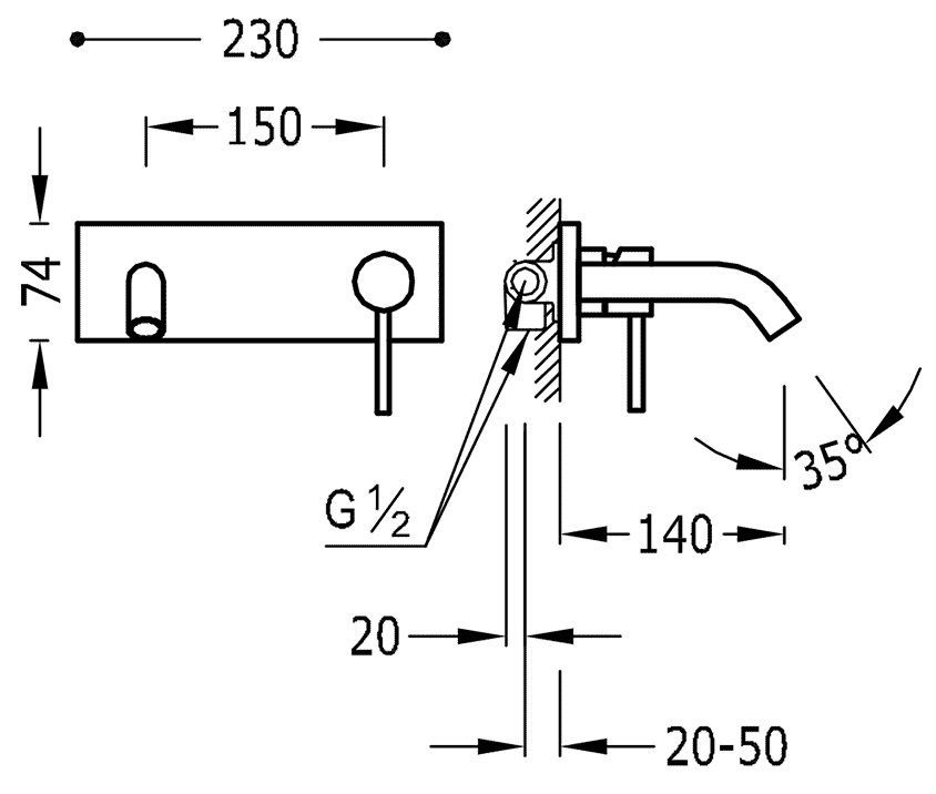 Смесители для раковины Tres Study 26220050OM