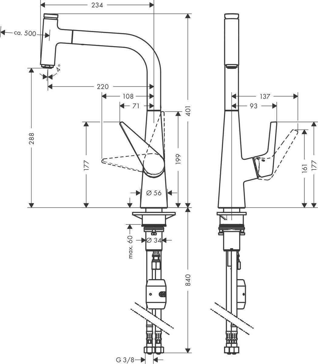Змішувачі для кухні Talis Select M51 Hansgrohe 72821000