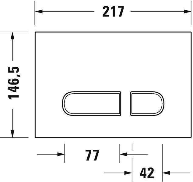 Клавіші змиву води A1 Duravit WD50010210000