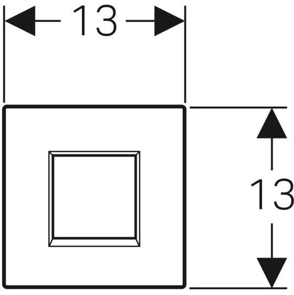 Клавиша смыва воды Geberit Тип 30 116.027.KX.1