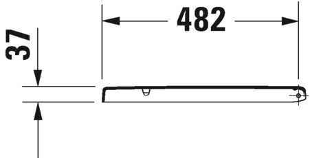 Кришка для унітазу Duravit 0063390000